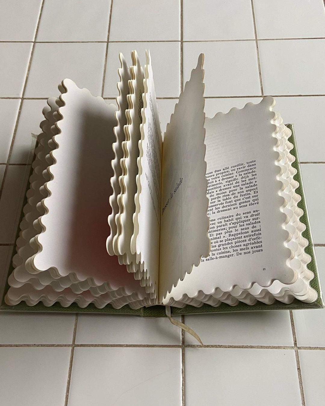 curvy book pages