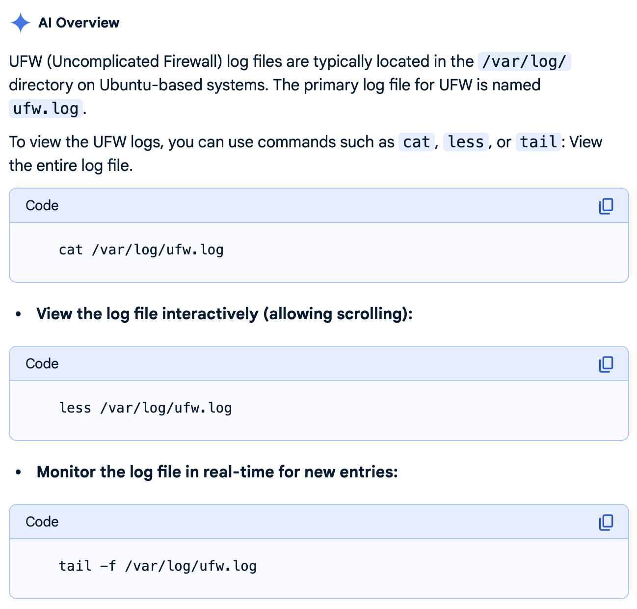 ufw file location search screenshot